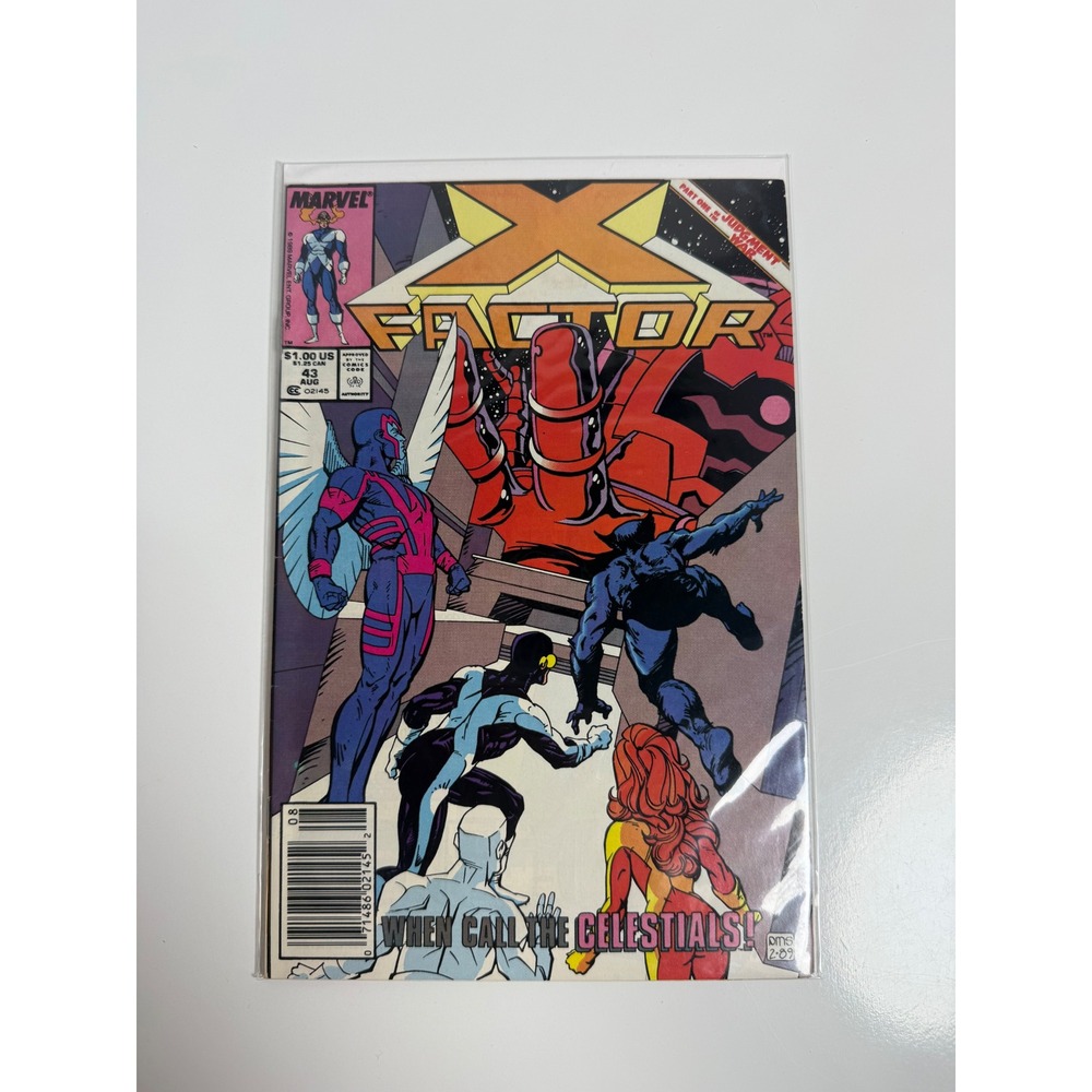 Marvel X-Factor 43 1989 Judgment War Part 1 Arishem Celestial Simonson Cover